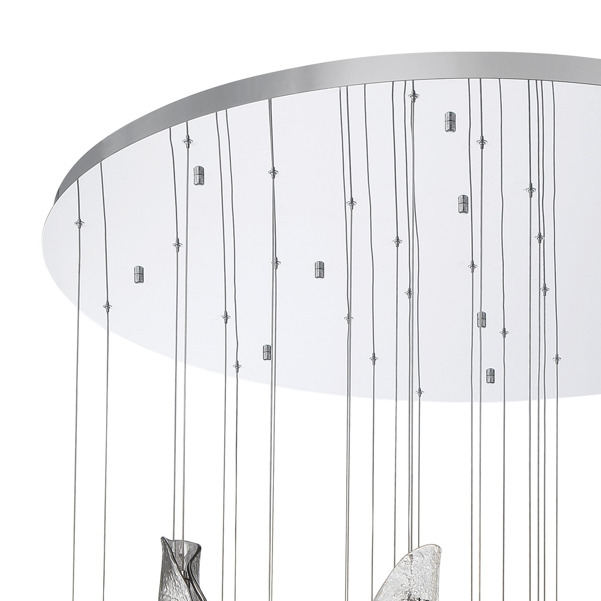 NL90689 Washington 32 Light Pendant Polished Chrome Amber/Clear/Smoked