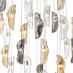 NL90689 Washington 32 Light Pendant Polished Chrome Amber/Clear/Smoked