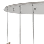 NL91409 Washington 12 Light Oval Pendant Polished Chrome Amber/Clear/Smoked