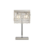 NL87689 Zian 2 Light Table Lamp Polished Chrome Crystal