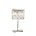 NL87689 Zian 2 Light Table Lamp Polished Chrome Crystal