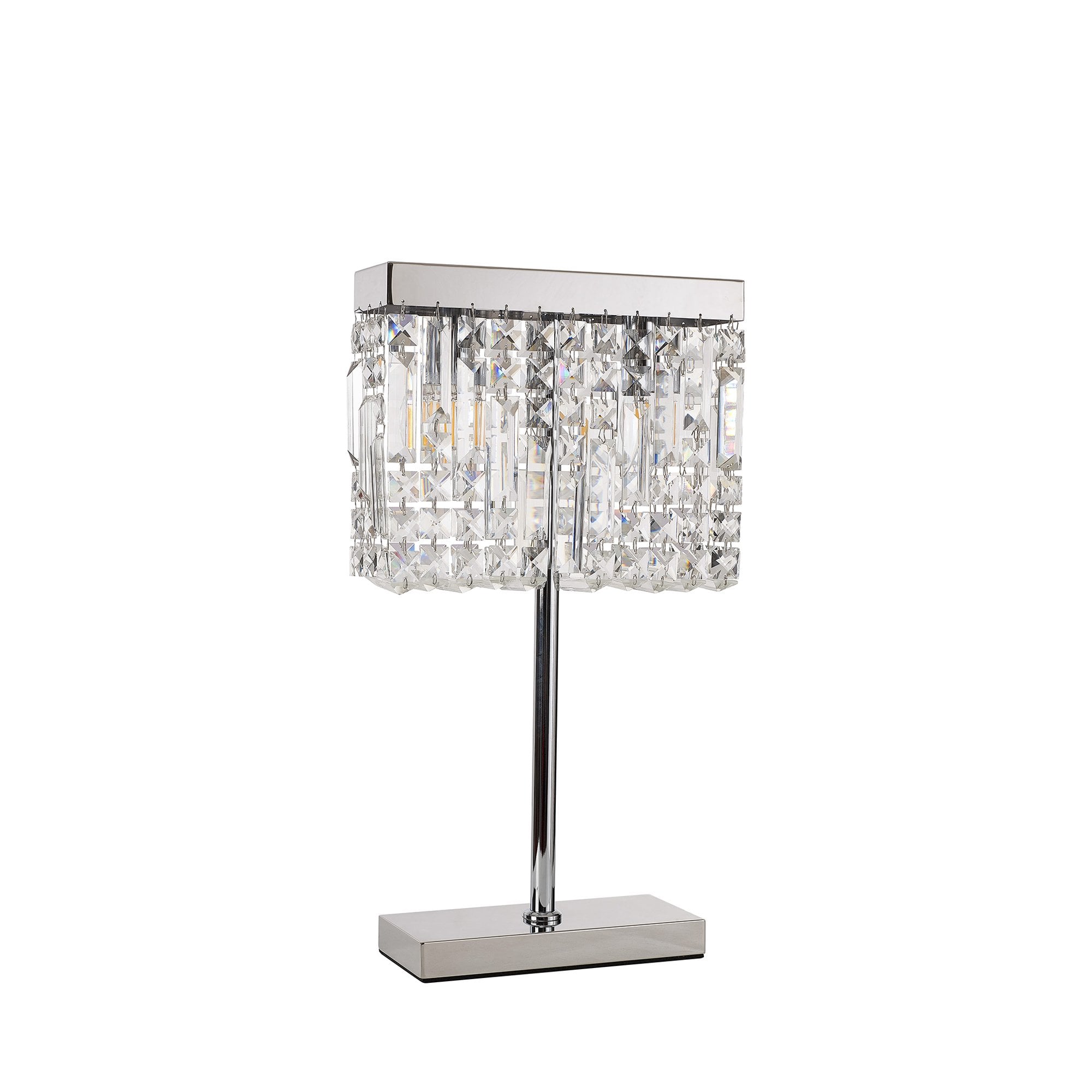 NL87689 Zian 2 Light Table Lamp Polished Chrome Crystal