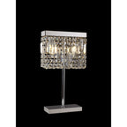 NL87689 Zian 2 Light Table Lamp Polished Chrome Crystal