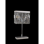 NL87689 Zian 2 Light Table Lamp Polished Chrome Crystal
