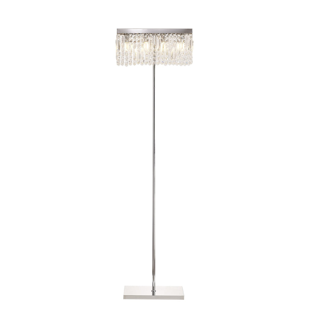 NL87699 Zian 4 Light Floor Lamp Polished Chrome Crystal