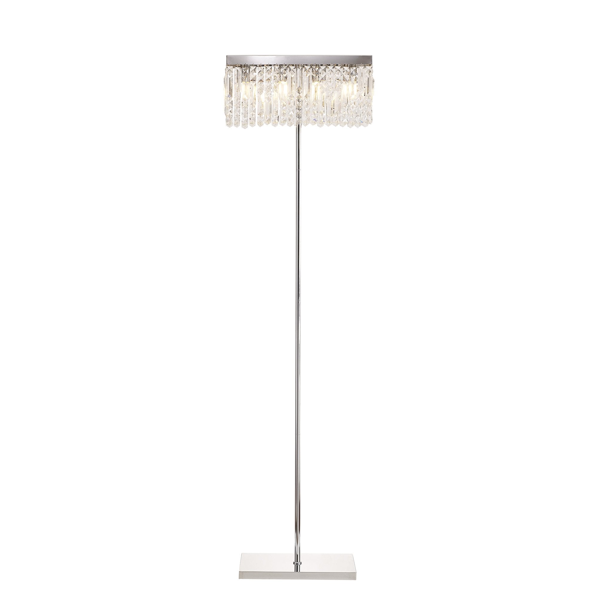 NL87699 Zian 4 Light Floor Lamp Polished Chrome Crystal