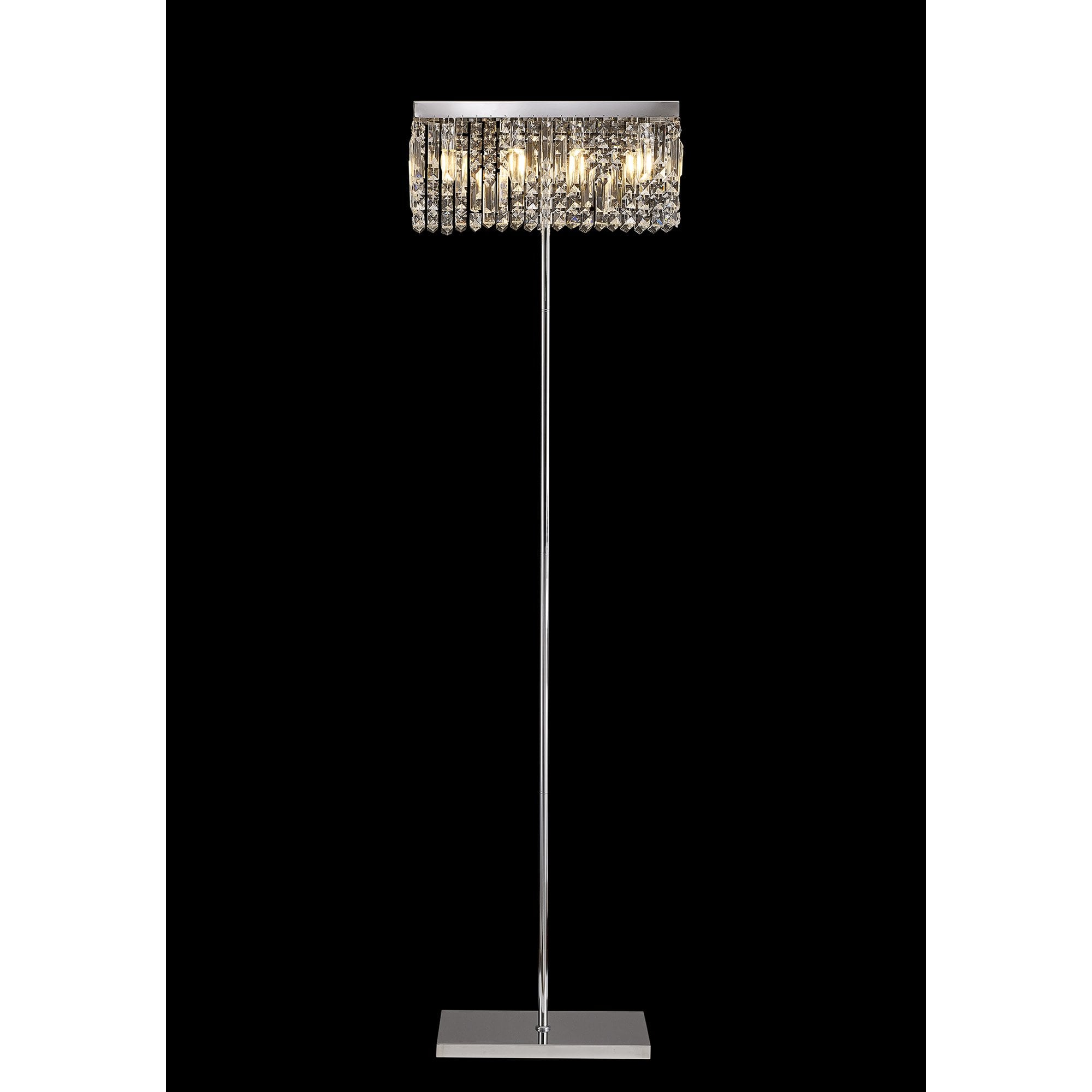 NL87699 Zian 4 Light Floor Lamp Polished Chrome Crystal