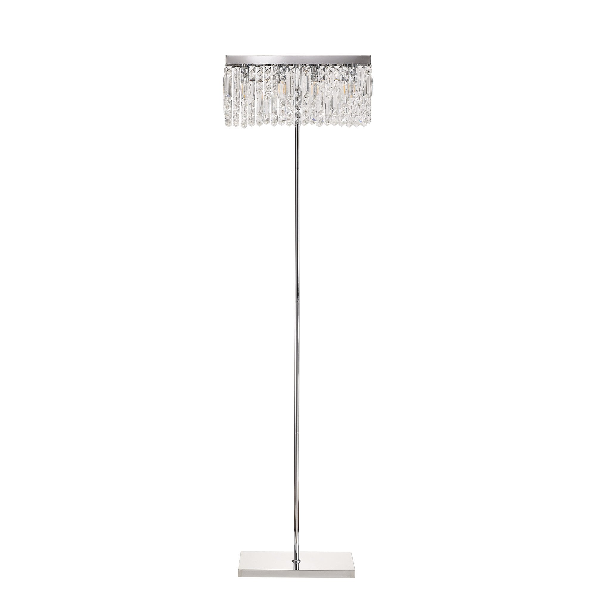 NL87699 Zian 4 Light Floor Lamp Polished Chrome Crystal