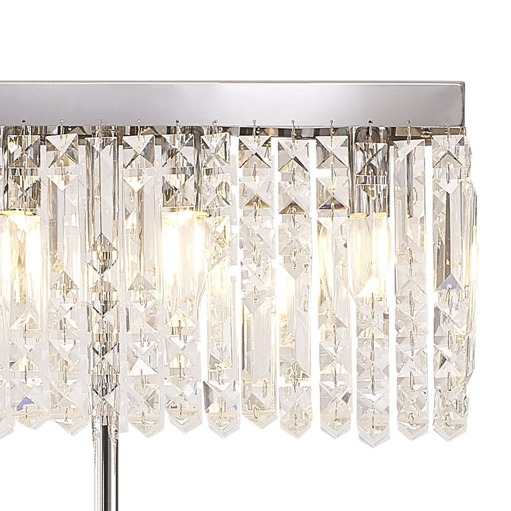 NL87699 Zian 4 Light Floor Lamp Polished Chrome Crystal