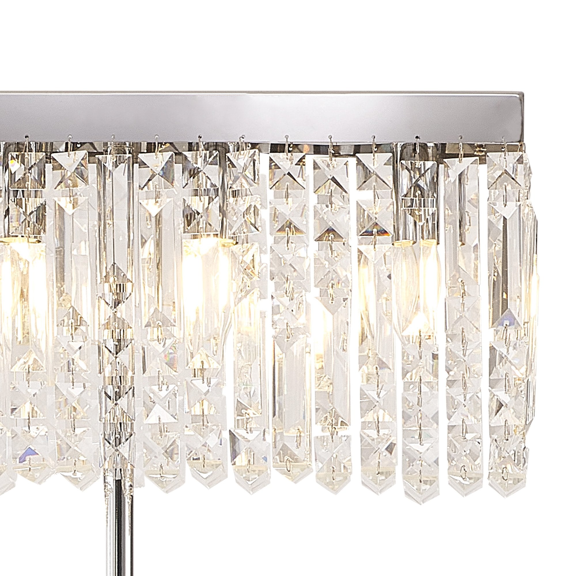 NL87699 Zian 4 Light Floor Lamp Polished Chrome Crystal