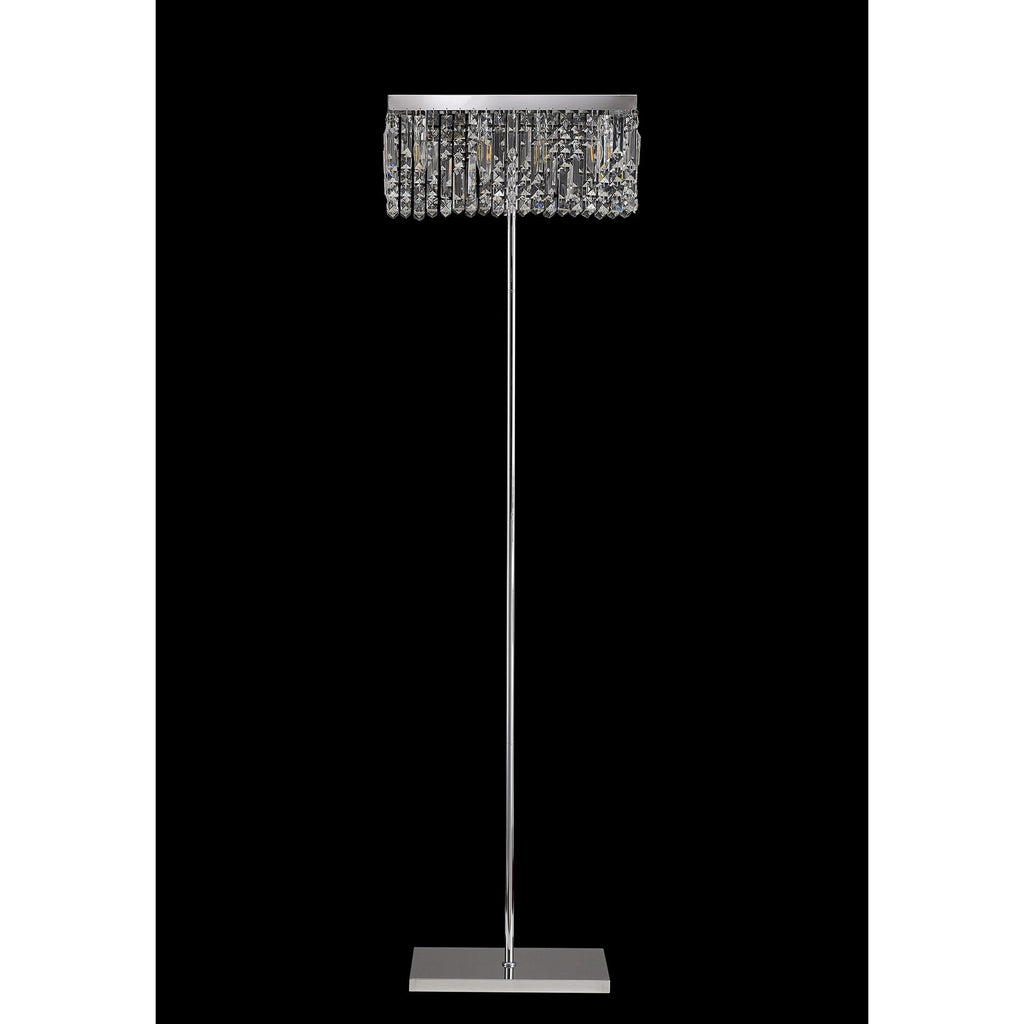 NL87699 Zian 4 Light Floor Lamp Polished Chrome Crystal