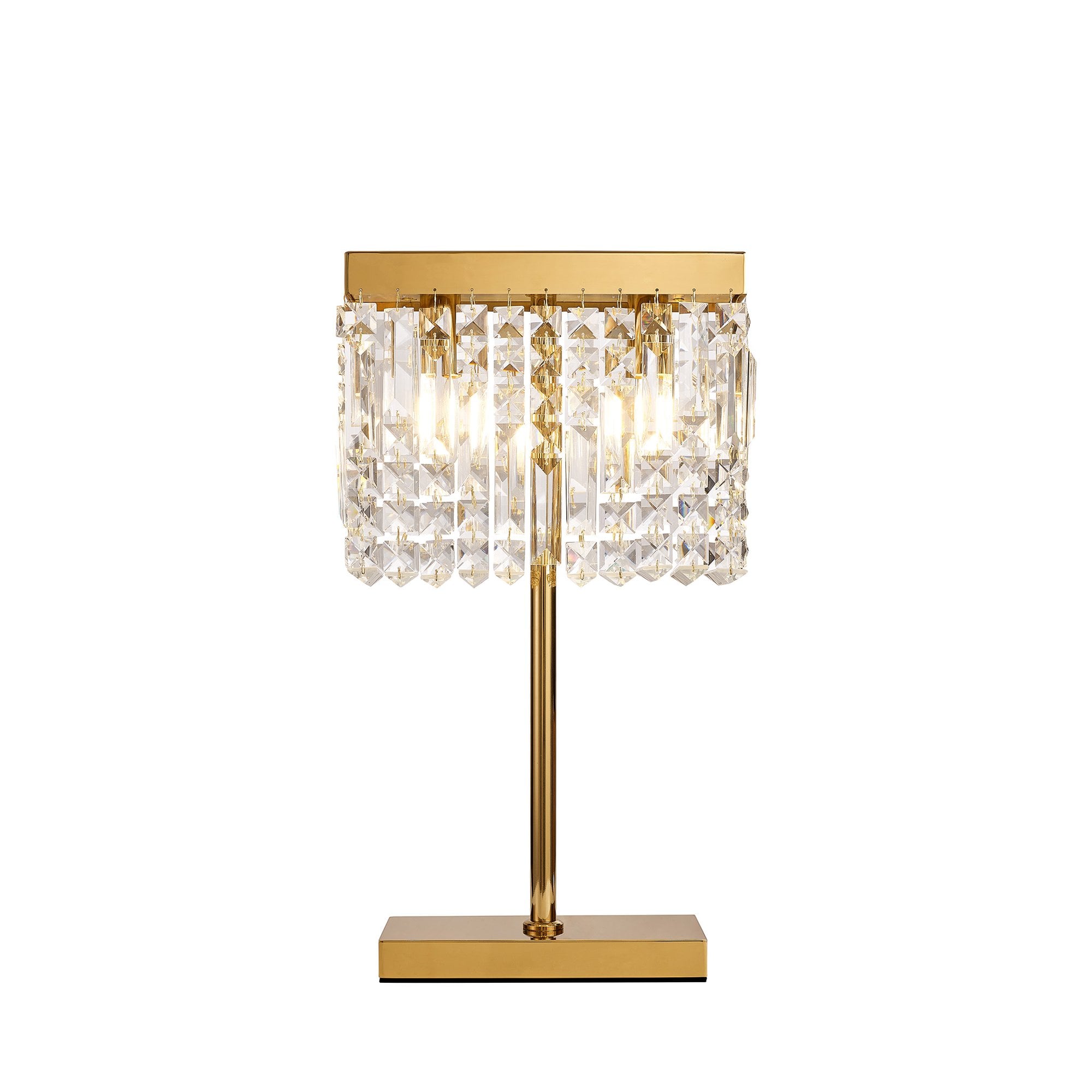 NL87709 Zian 2 Light Table Lamp Gold Crystal