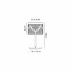 NL87709 Zian 2 Light Table Lamp Gold Crystal