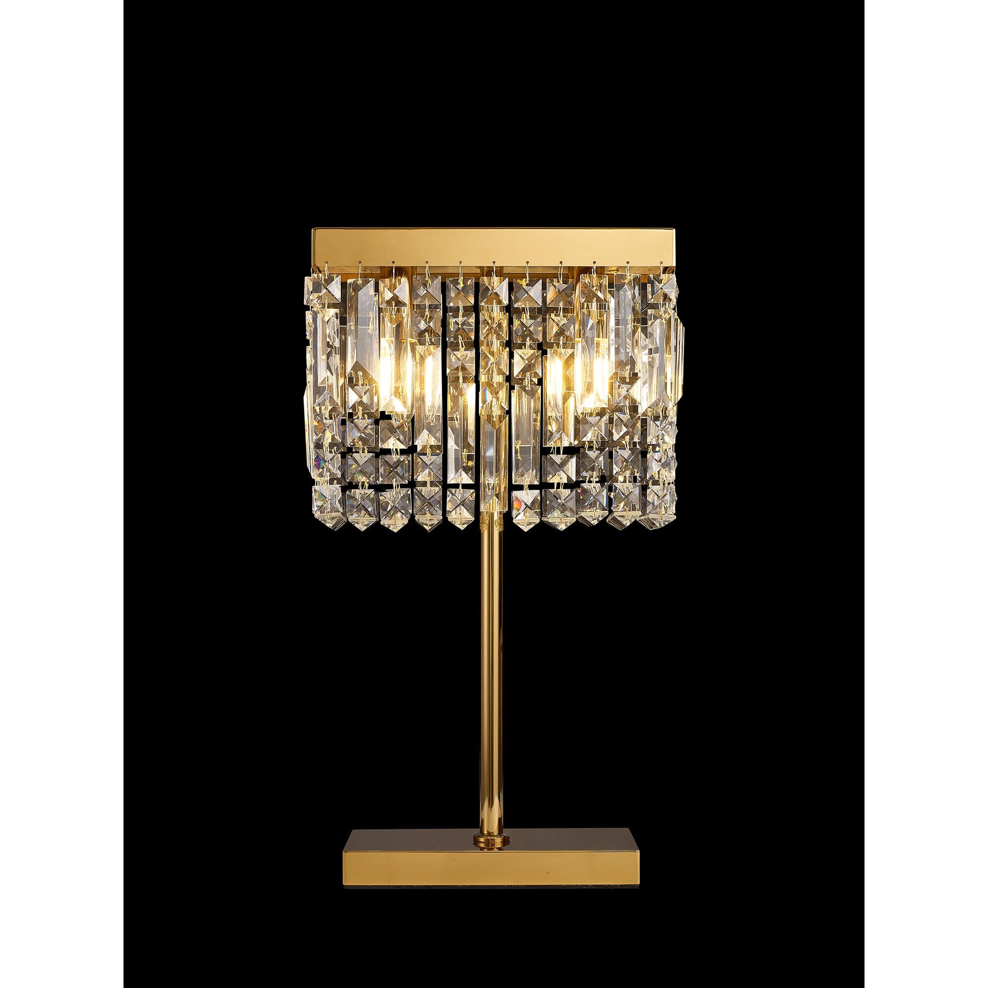 NL87709 Zian 2 Light Table Lamp Gold Crystal