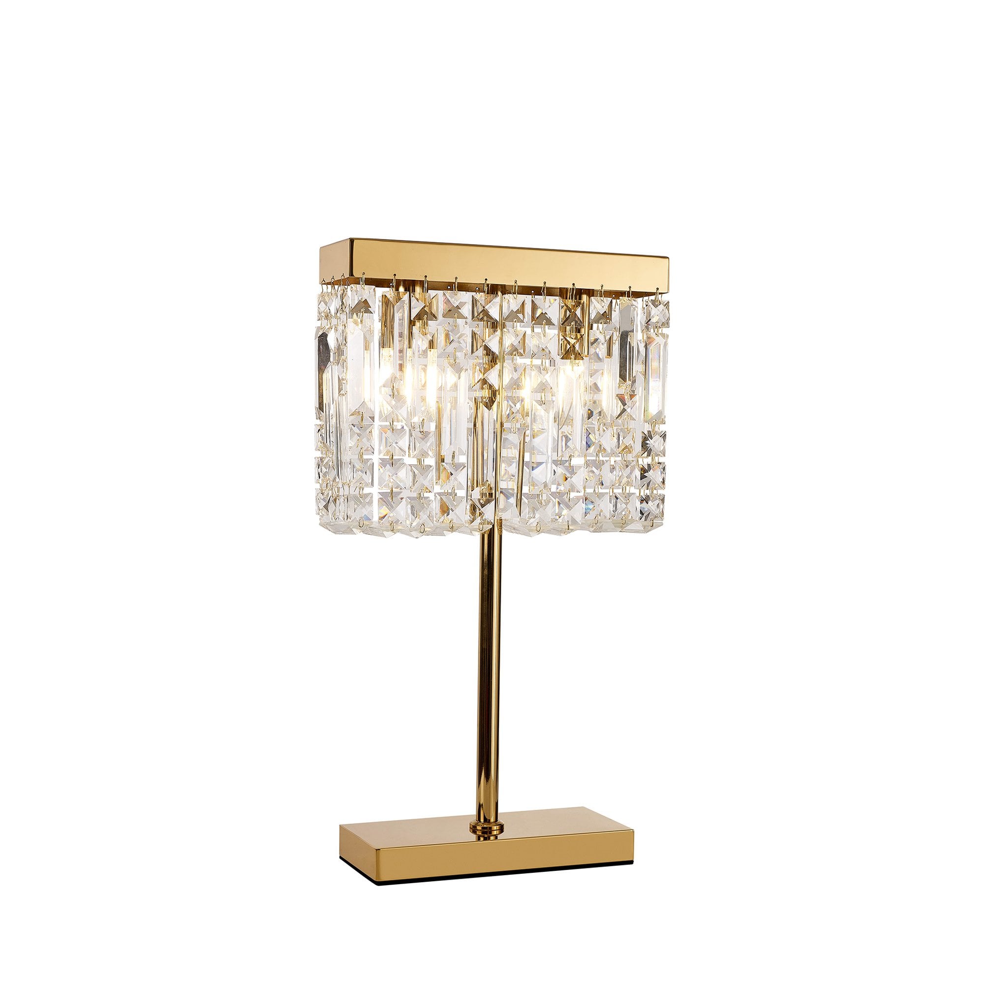 NL87709 Zian 2 Light Table Lamp Gold Crystal