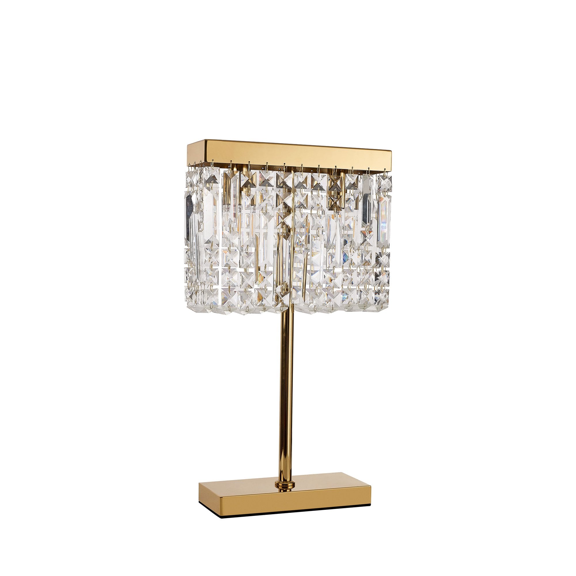 NL87709 Zian 2 Light Table Lamp Gold Crystal