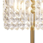 NL87709 Zian 2 Light Table Lamp Gold Crystal