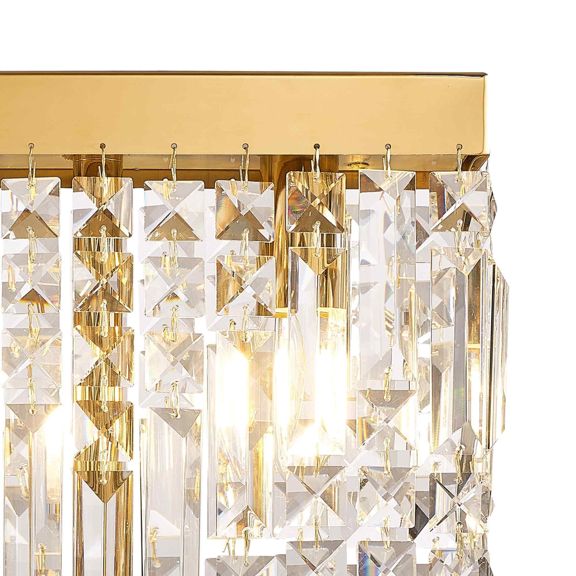 NL87709 Zian 2 Light Table Lamp Gold Crystal