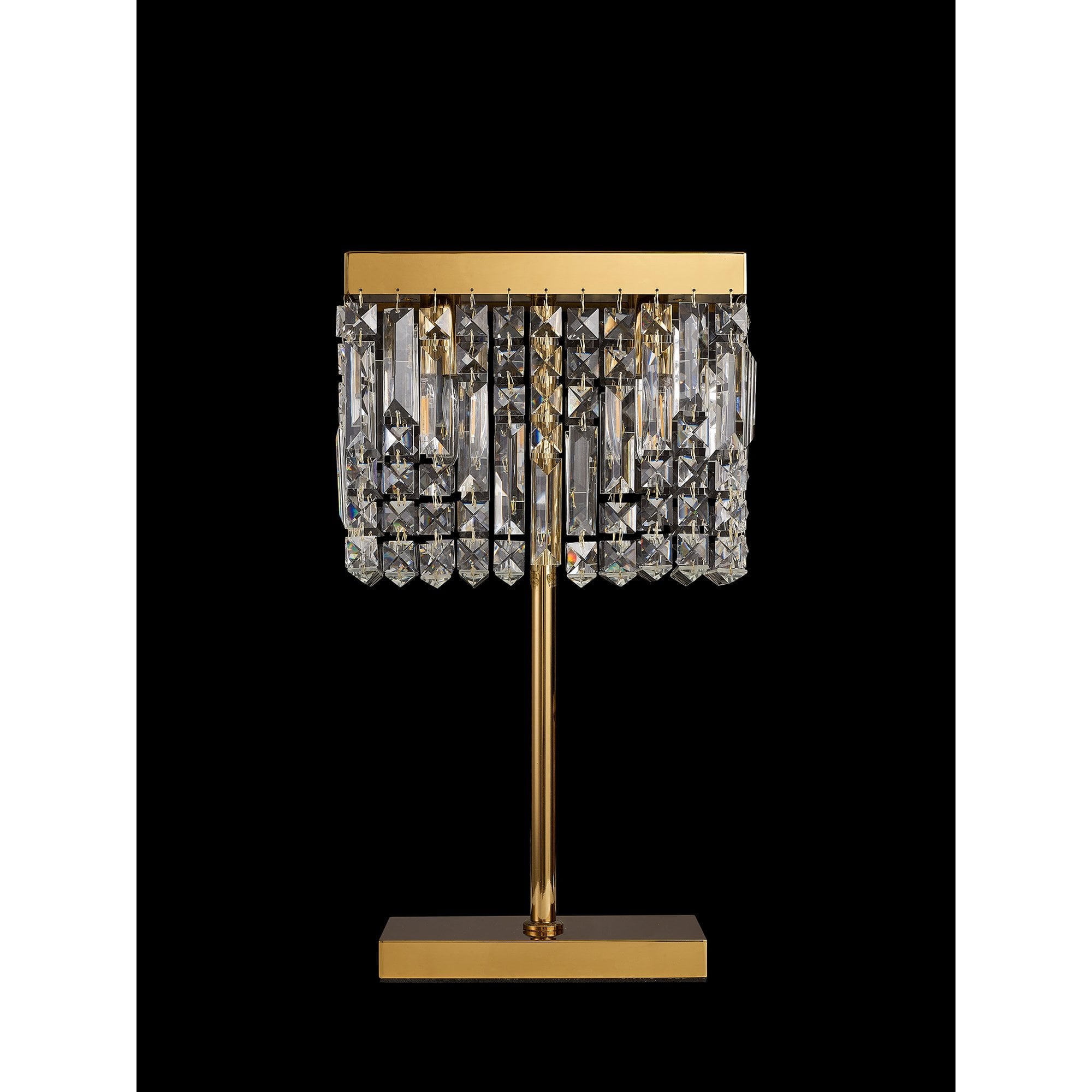 NL87709 Zian 2 Light Table Lamp Gold Crystal