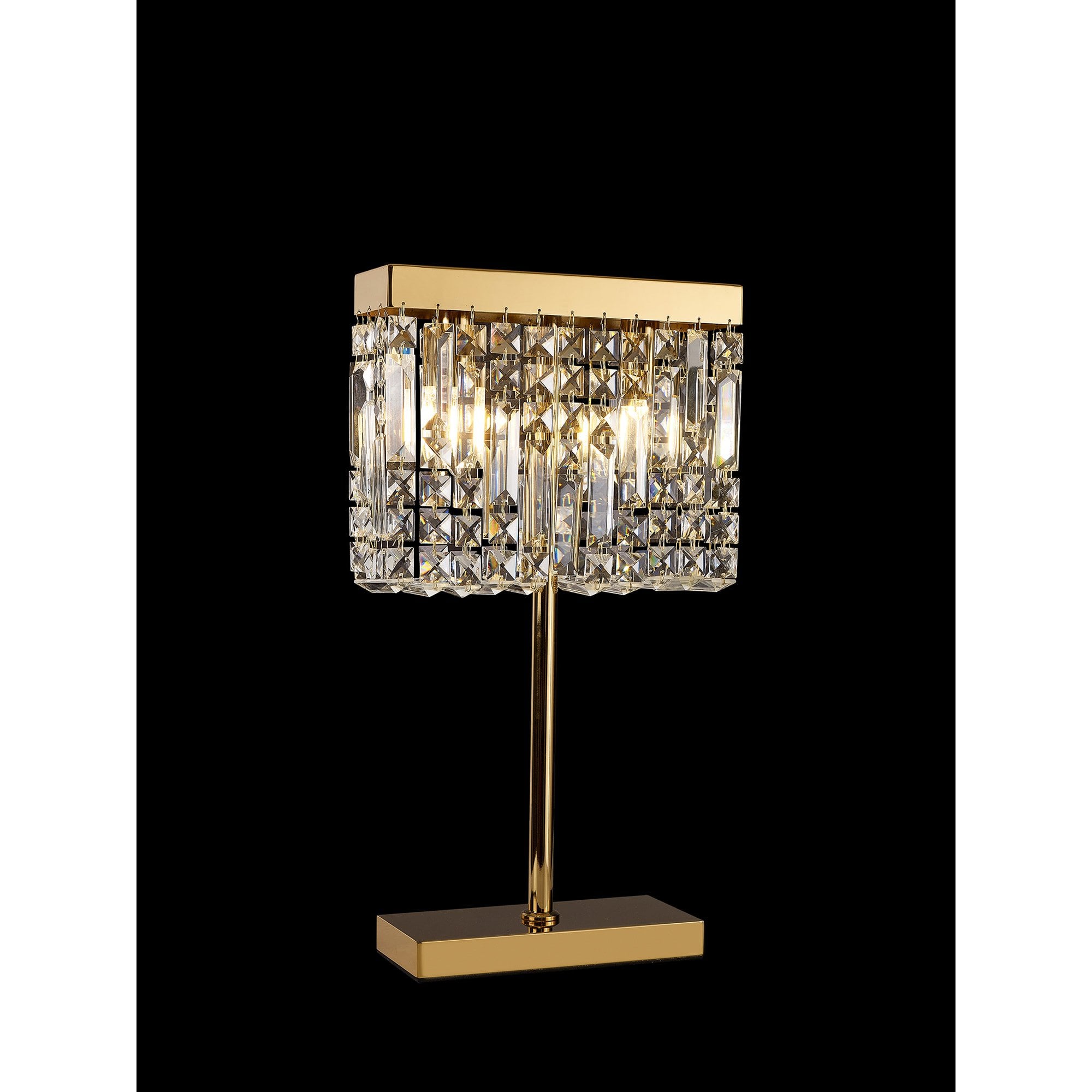 NL87709 Zian 2 Light Table Lamp Gold Crystal