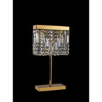 NL87709 Zian 2 Light Table Lamp Gold Crystal