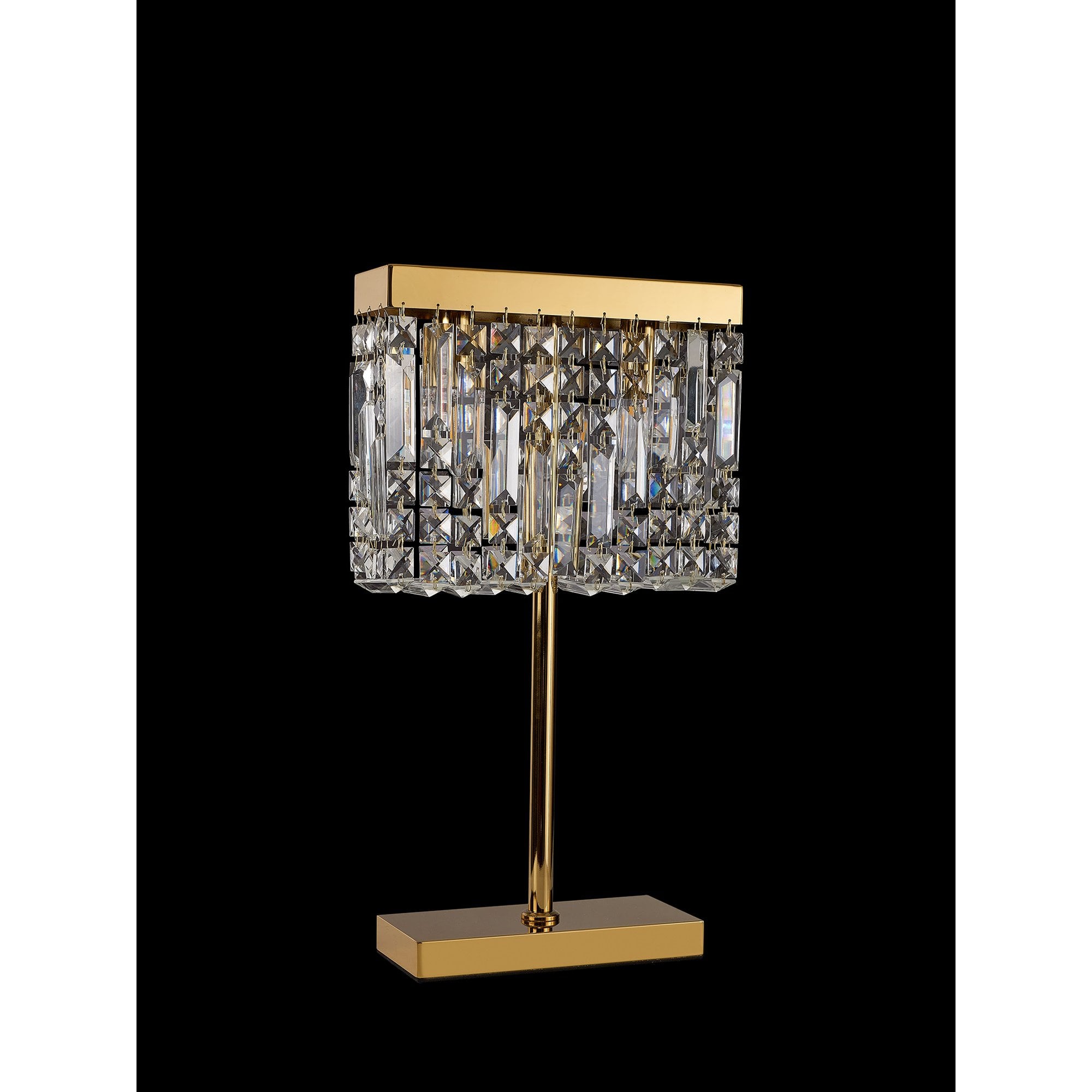 NL87709 Zian 2 Light Table Lamp Gold Crystal