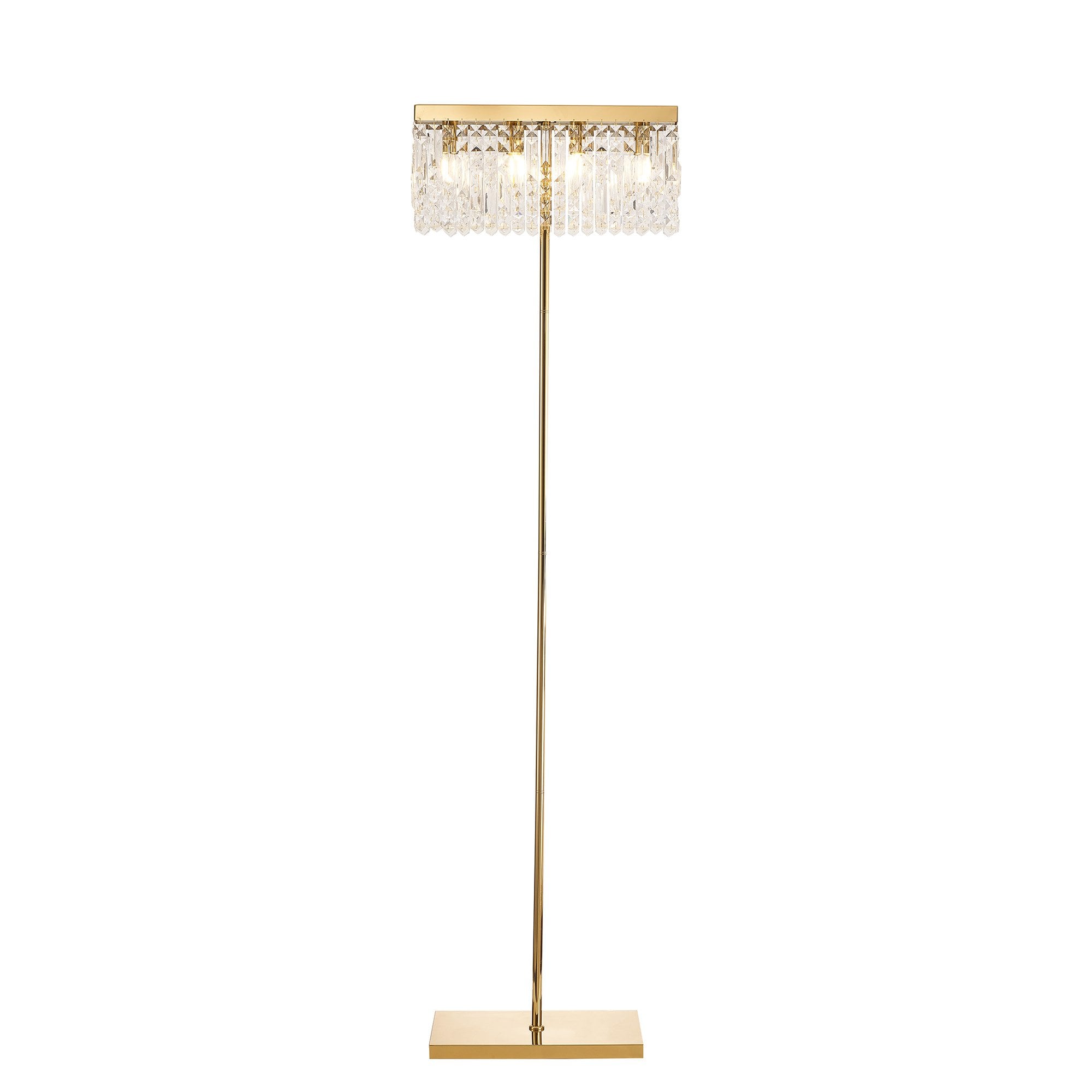 NL87719 Zian 4 Light Floor Lamp Gold Crystal