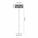 NL87719 Zian 4 Light Floor Lamp Gold Crystal