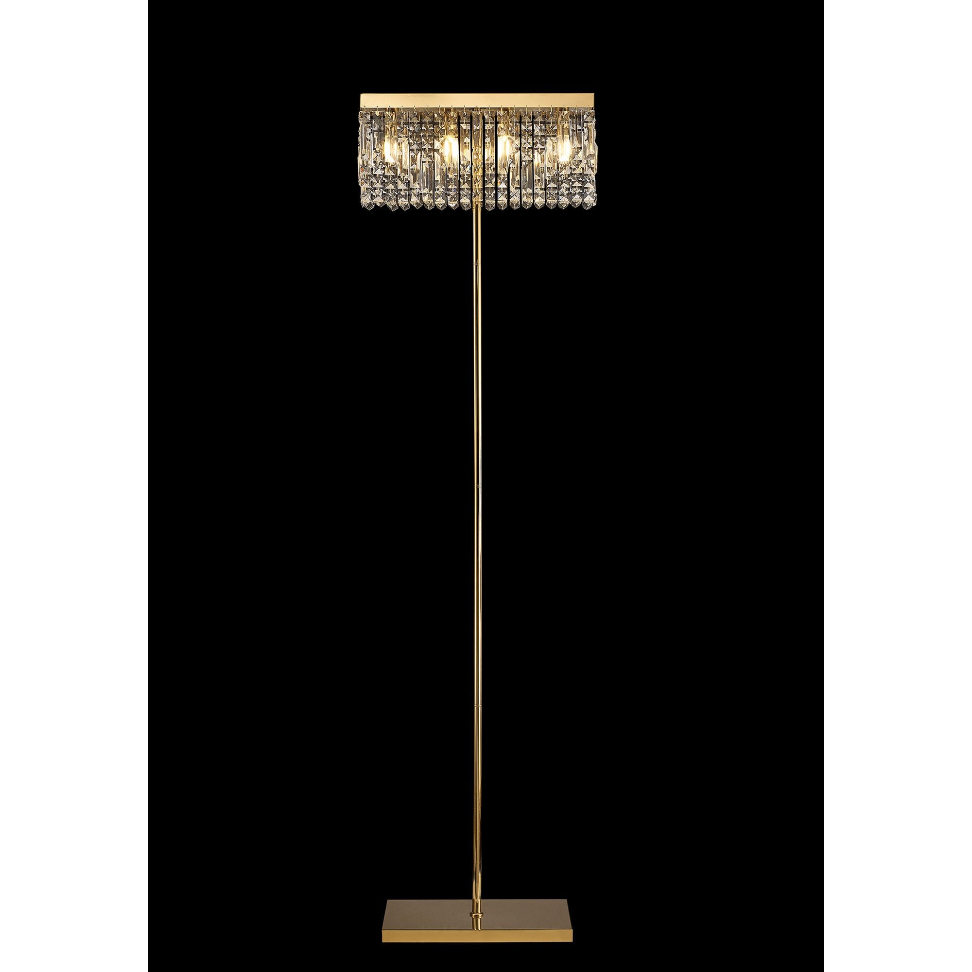 NL87719 Zian 4 Light Floor Lamp Gold Crystal