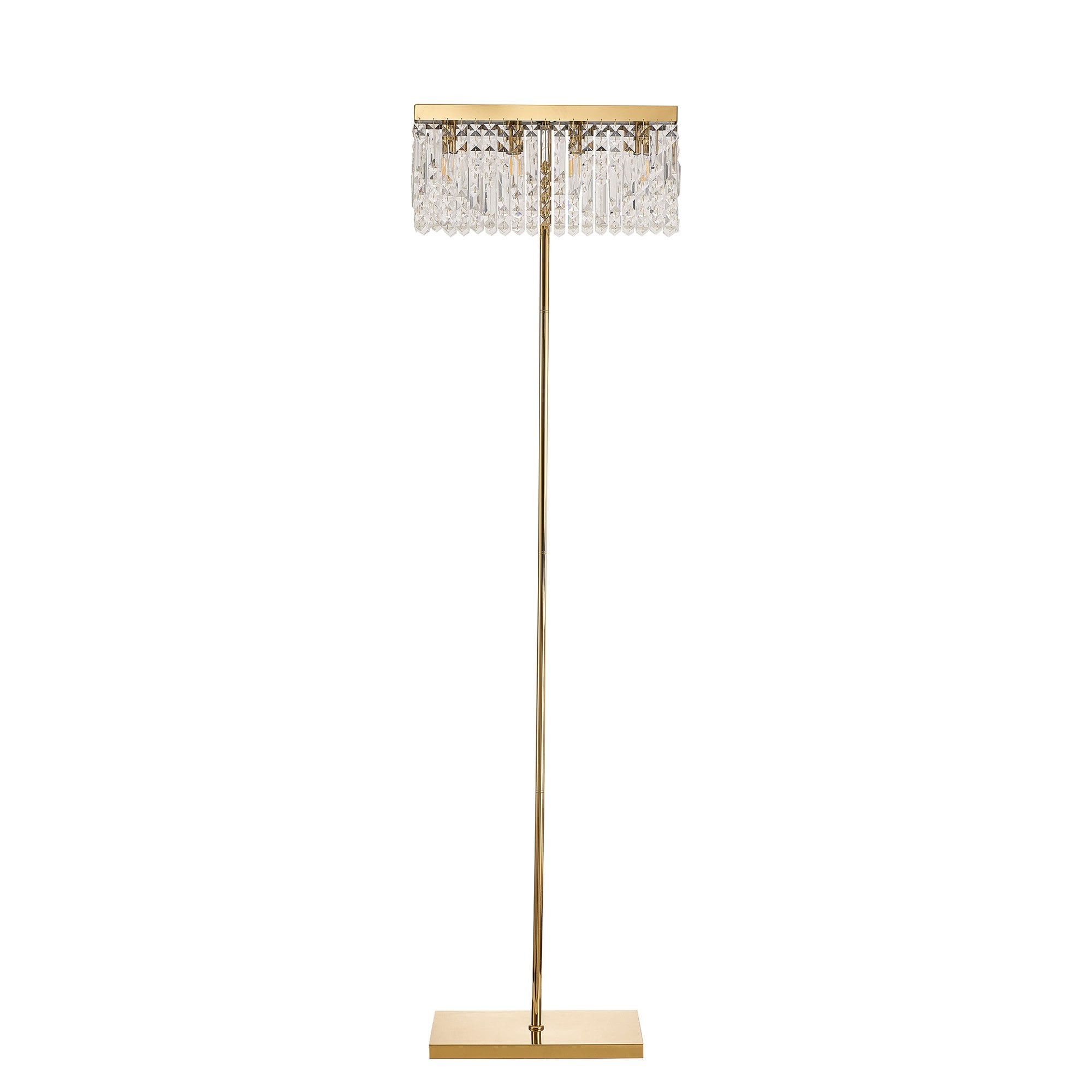 NL87719 Zian 4 Light Floor Lamp Gold Crystal
