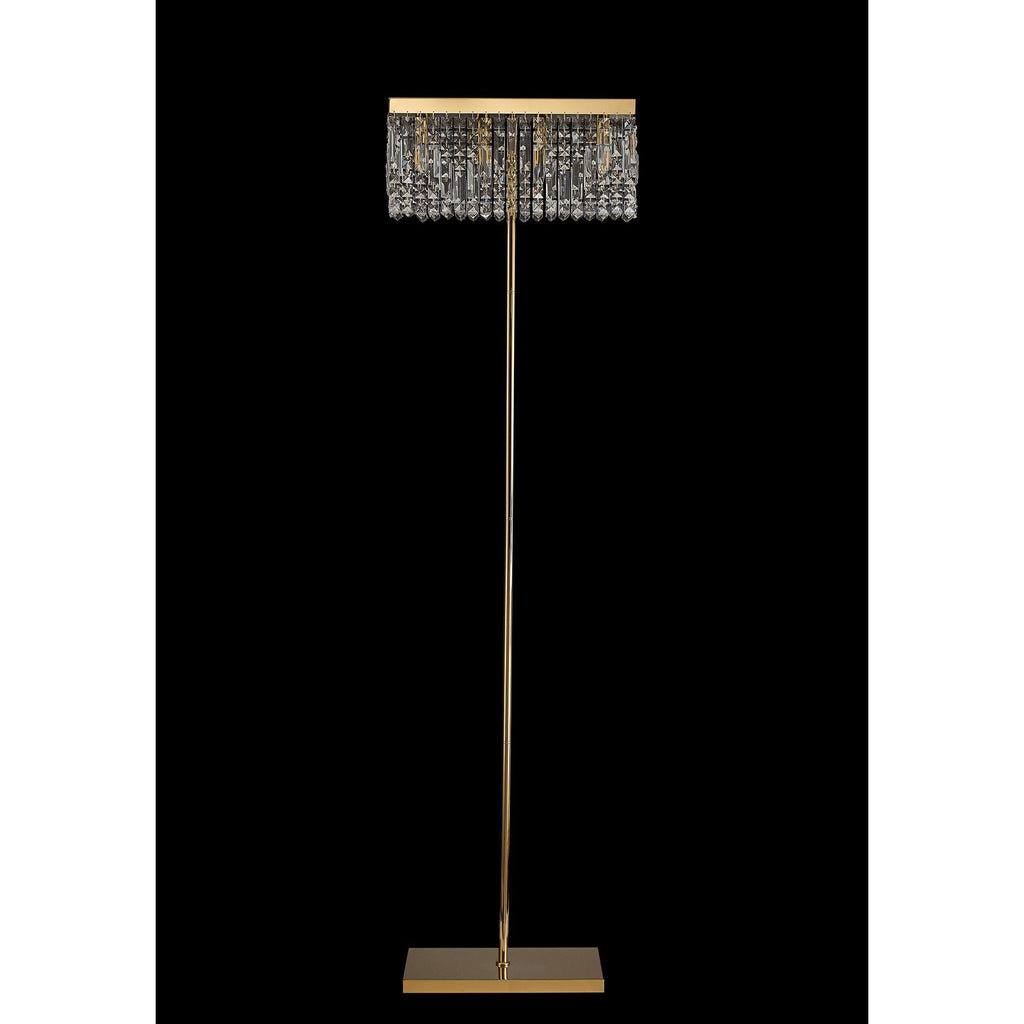 NL87719 Zian 4 Light Floor Lamp Gold Crystal