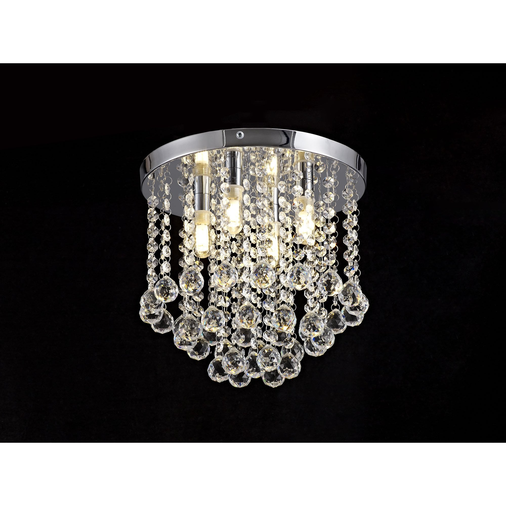 NL70579 Ana Bathroom Ceiling 4 Light Polished Chrome/Crystal