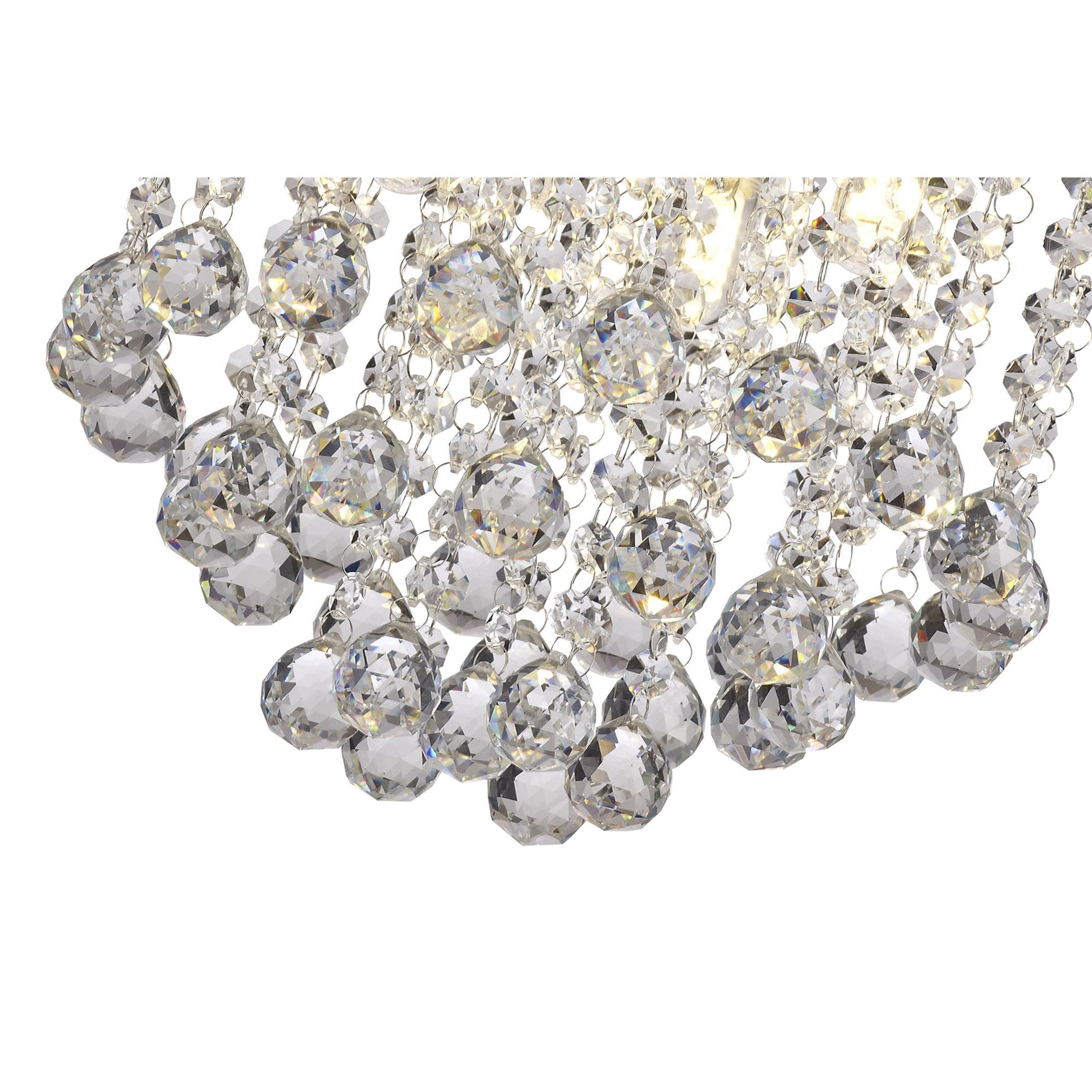 NL70579 Ana Bathroom Ceiling 4 Light Polished Chrome/Crystal