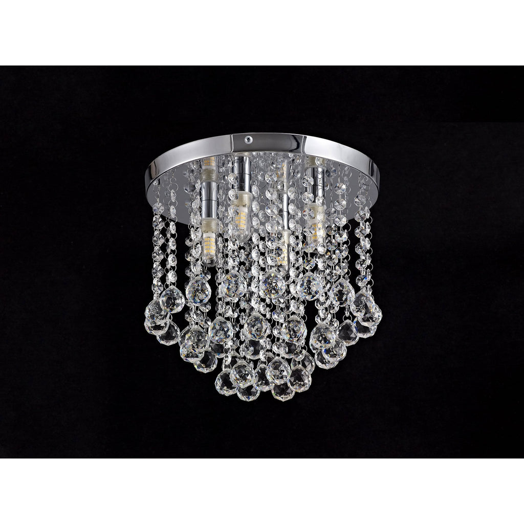 NL70579 Ana Bathroom Ceiling 4 Light Polished Chrome/Crystal