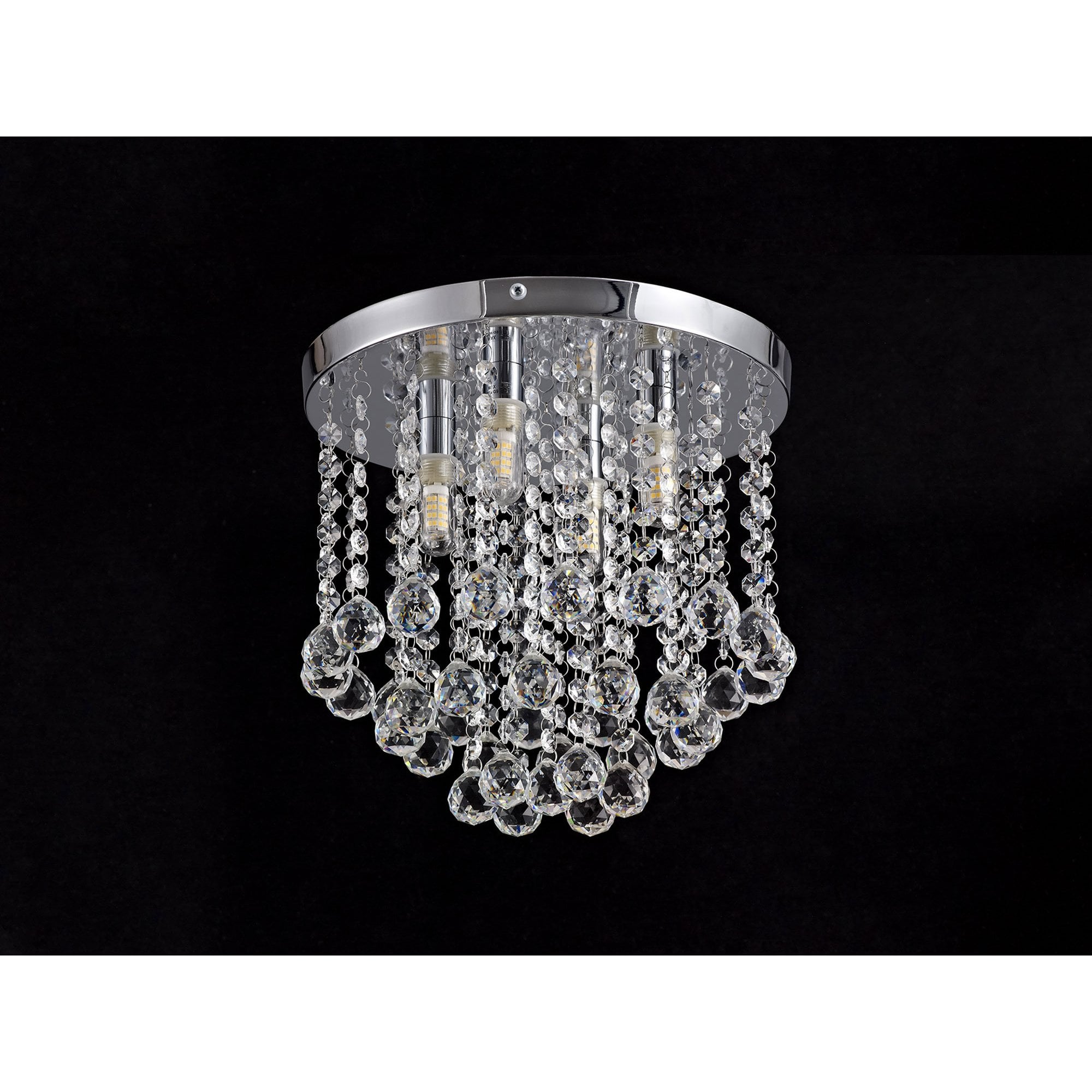 NL70579 Ana Bathroom Ceiling 4 Light Polished Chrome/Crystal