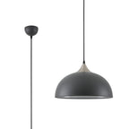 NL70049 Ava Pendant Sand Black/Satin Nickel