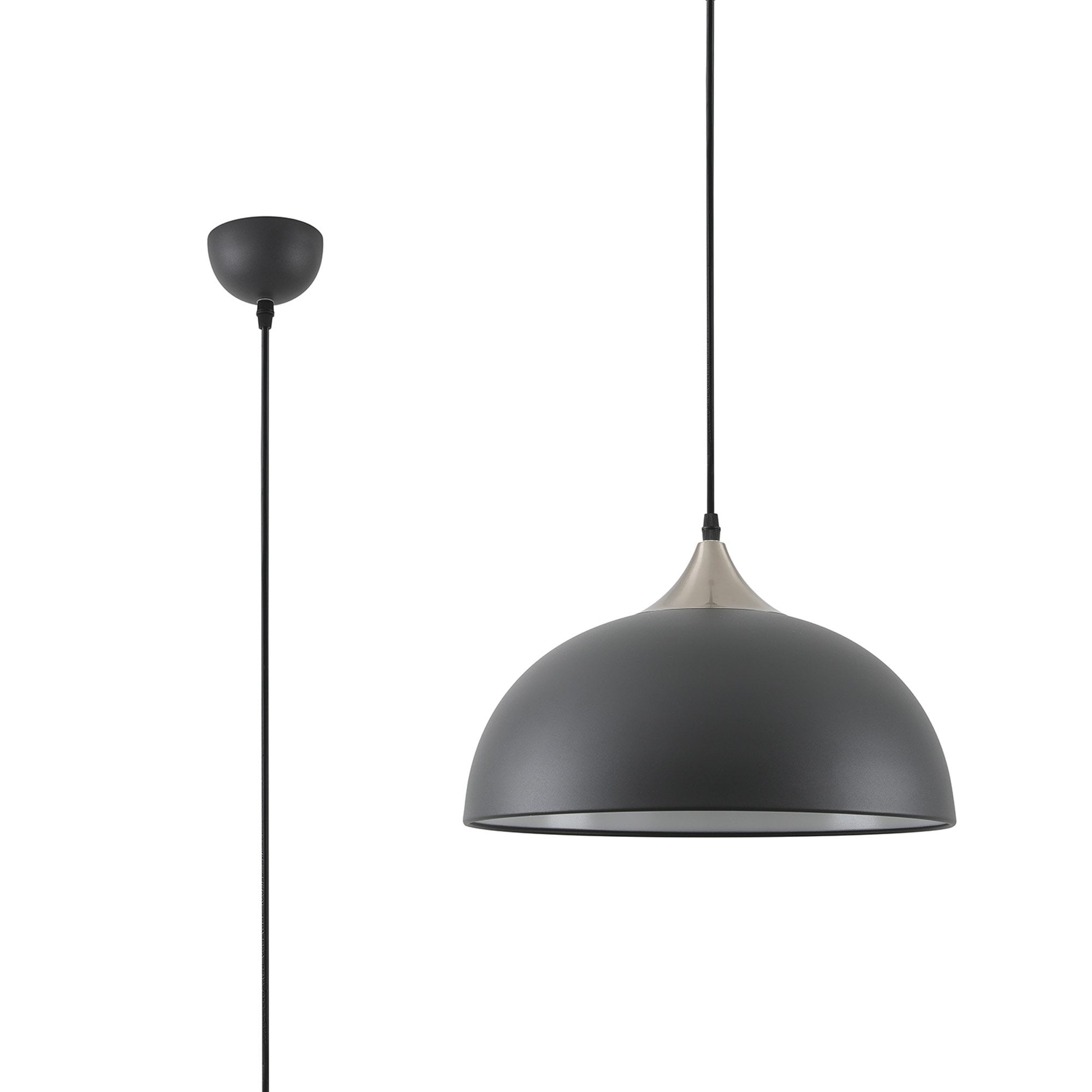 NL70049 Ava Pendant Sand Black/Satin Nickel