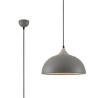 NL70079 Ava Pendant Sand Grey/Satin Nickel