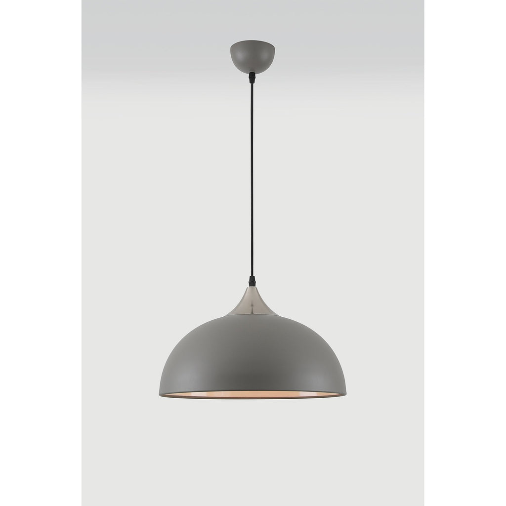 NL70079 Ava Pendant Sand Grey/Satin Nickel