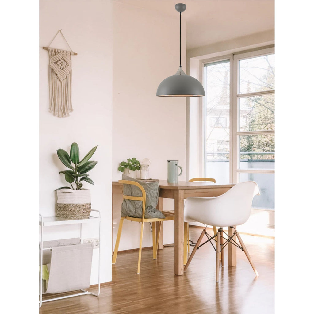 NL70079 Ava Pendant Sand Grey/Satin Nickel