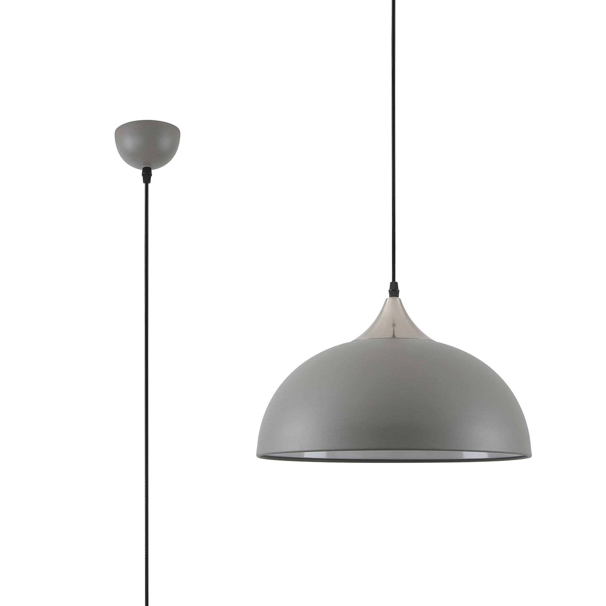 NL70079 Ava Pendant Sand Grey/Satin Nickel