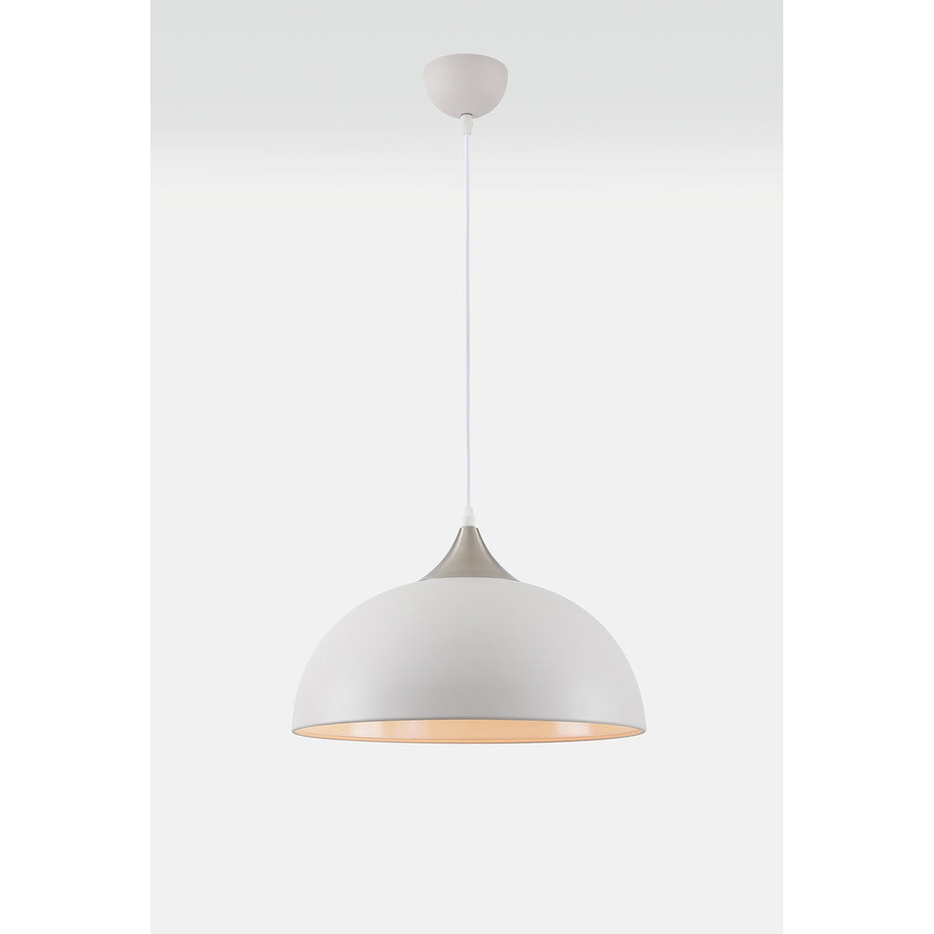 NL70109 Ava Pendant Sand White/Satin Nickel