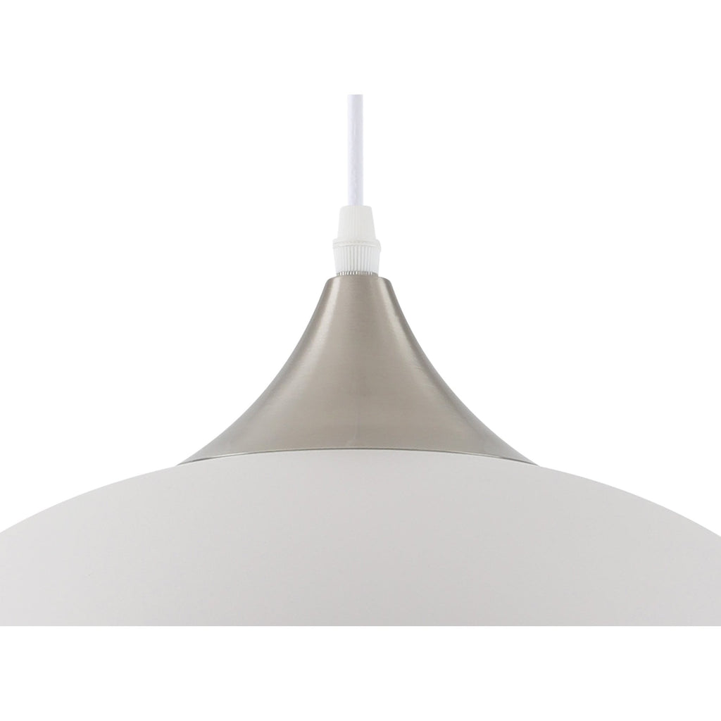 NL70109 Ava Pendant Sand White/Satin Nickel