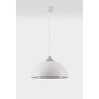 NL70109 Ava Pendant Sand White/Satin Nickel