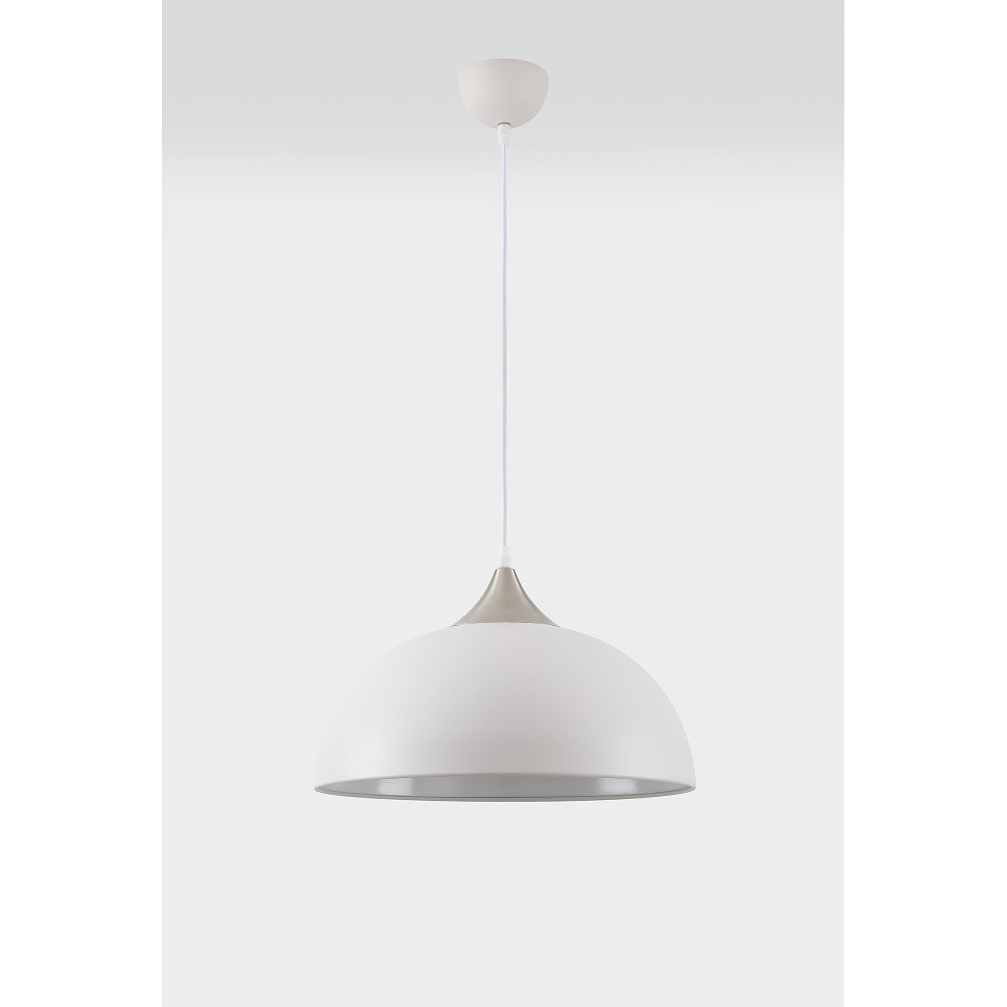 NL70109 Ava Pendant Sand White/Satin Nickel