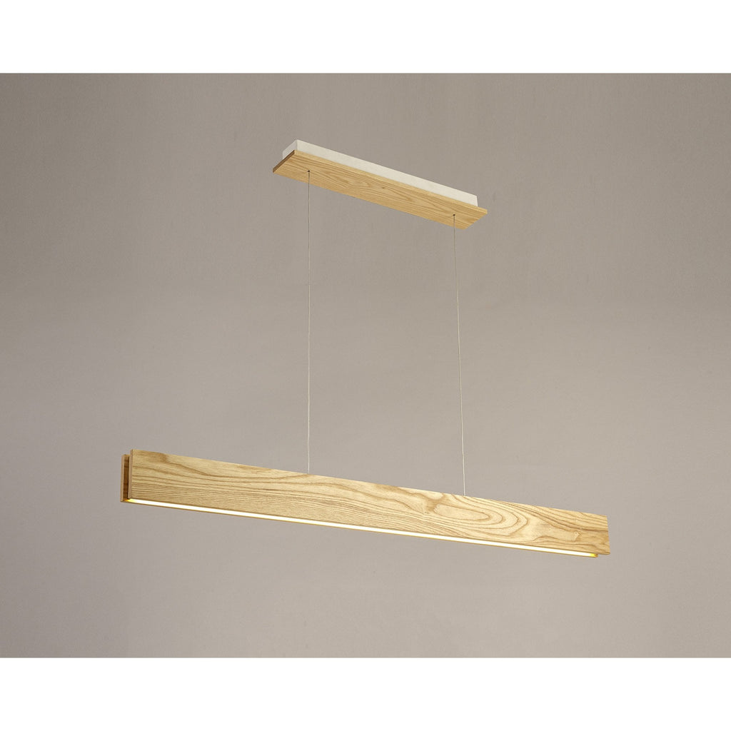 NL71879 Aline Pendant LED Medium Oak/Matt White