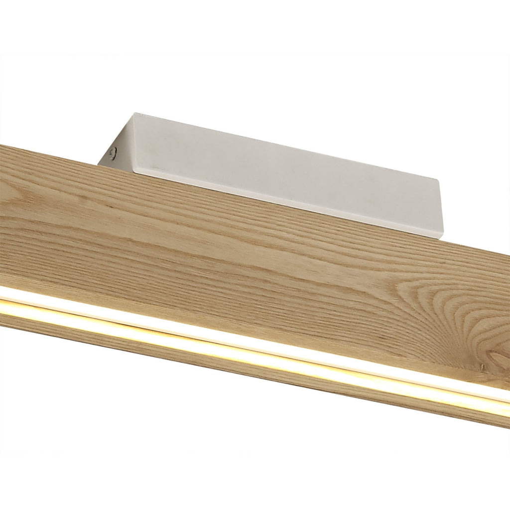 NL71889 Aline Ceiling  Light LED Medium Oak/Matt White