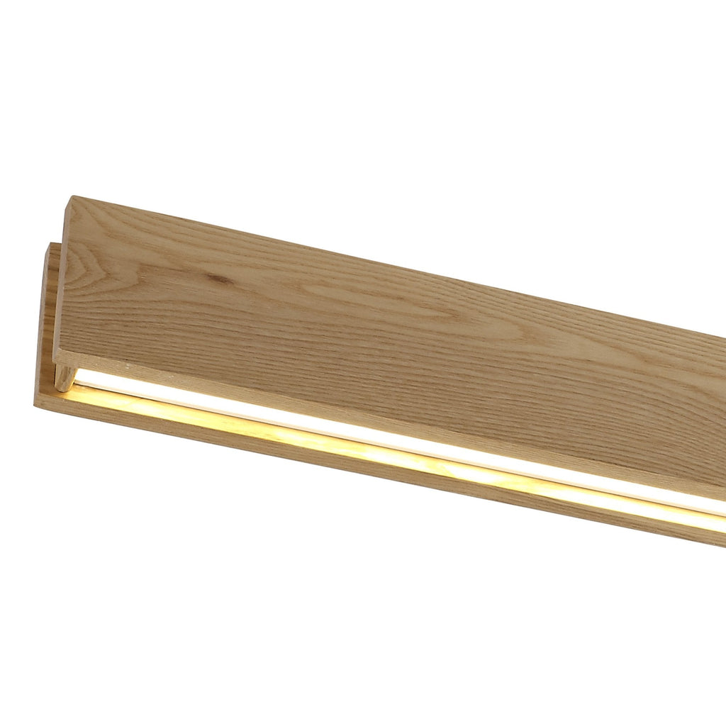 NL71889 Aline Ceiling  Light LED Medium Oak/Matt White