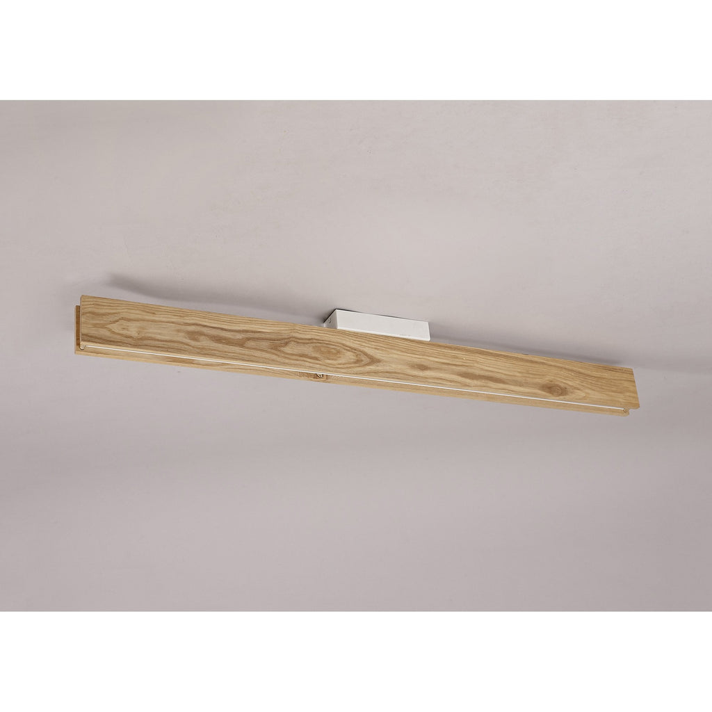 NL71889 Aline Ceiling  Light LED Medium Oak/Matt White