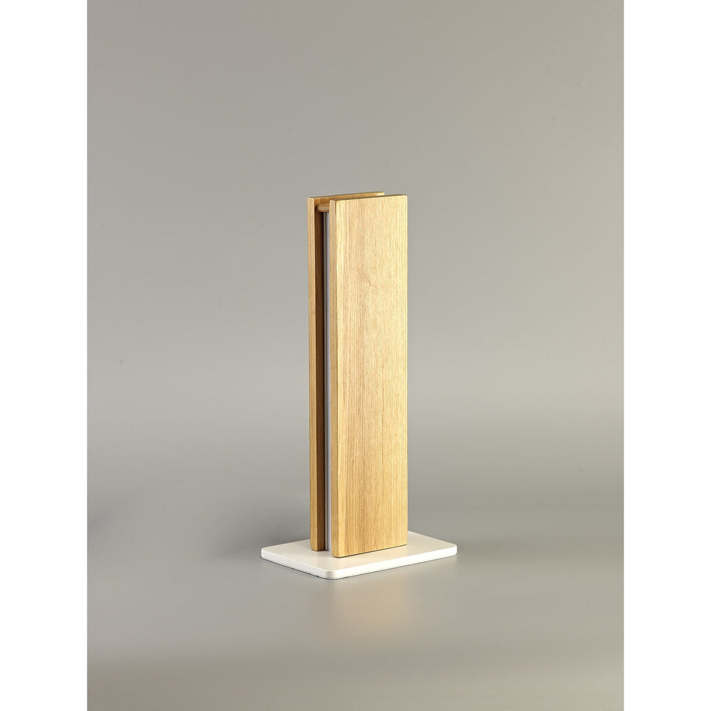 NL71909 Aline Table Lamp LED Medium Oak/Matt White